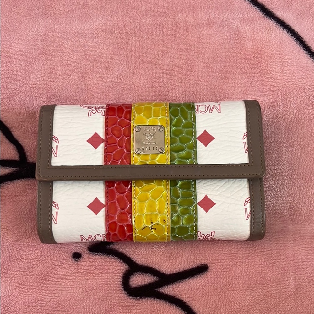 MCM Multicolor Leather Wallet